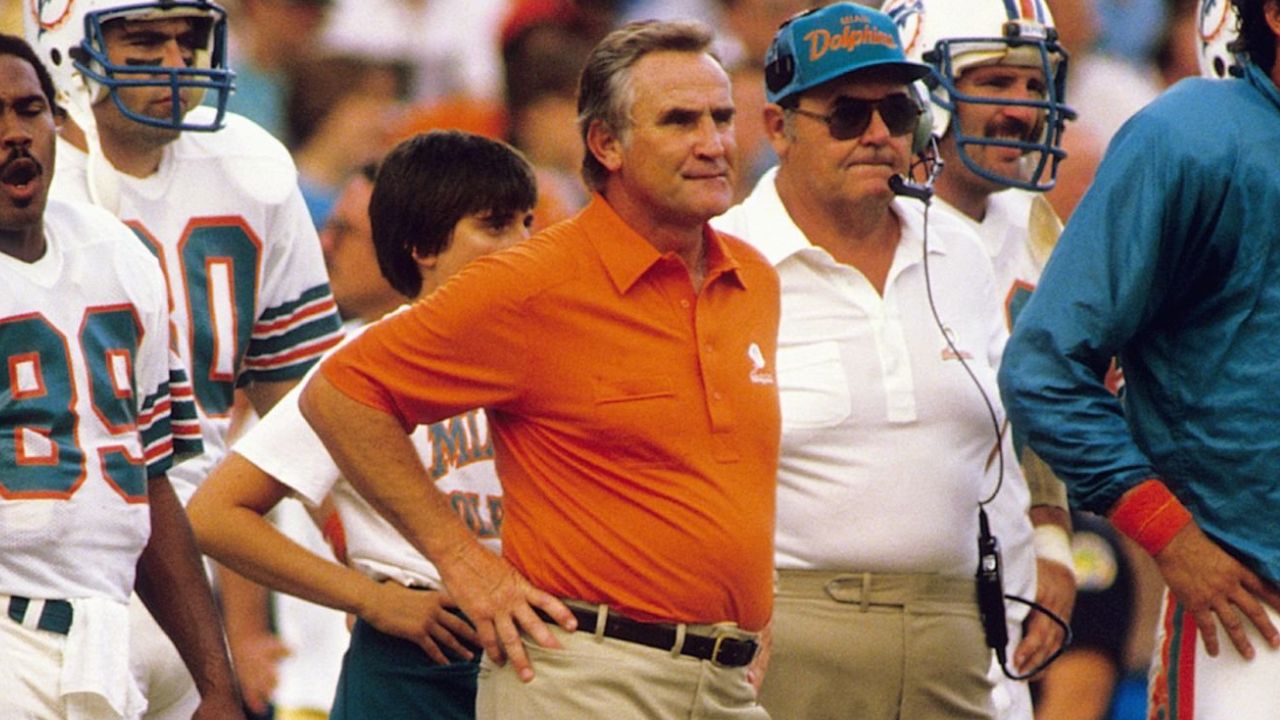 HC Don Shula con los Miami Dolphins