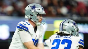 QB Cooper Rush y RB Rico Dowdle, Dallas Cowboys