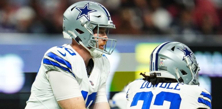 QB Cooper Rush y RB Rico Dowdle, Dallas Cowboys