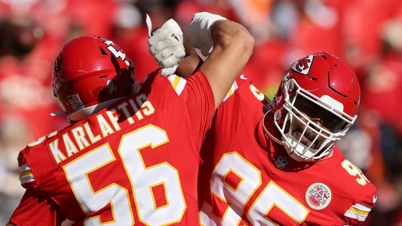 DE George Karlaftis y DT Chris Jones, Kansas City Chiefs