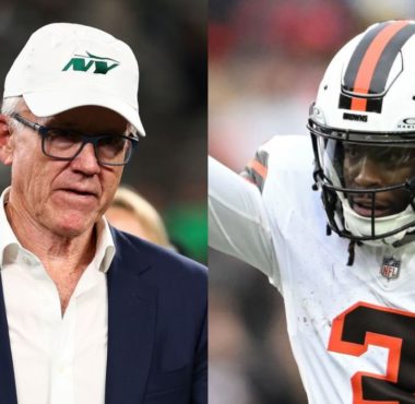 Woody Johnson, dueño de los New York Jets; WR Jerry Jeud, Cleveland Browns