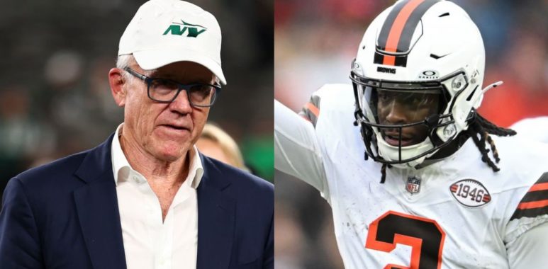 Woody Johnson, dueño de los New York Jets; WR Jerry Jeud, Cleveland Browns