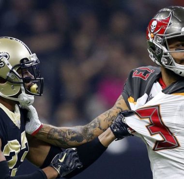 CB Marshon Lattimore, New Orleans Saints; y WR Mike Evans, Tampa Bay Buccaners