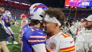 QB Josh Allen, Buffalo Bills; QB Patrick Mahomes, Kansas City Chiefs