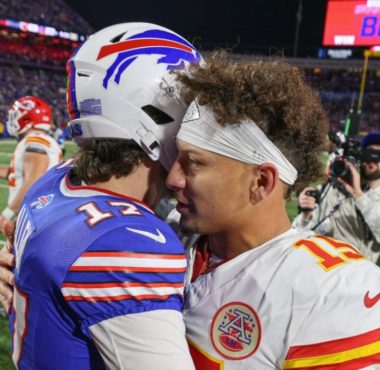 QB Josh Allen, Buffalo Bills; QB Patrick Mahomes, Kansas City Chiefs