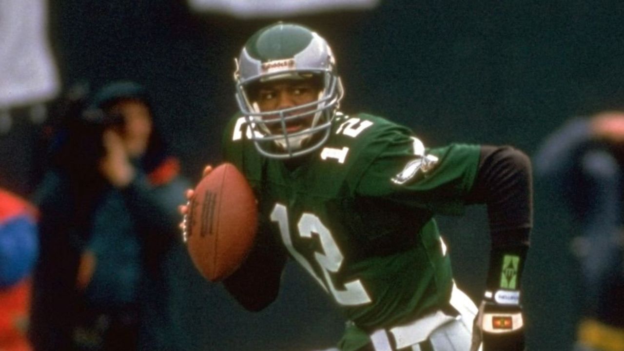 QB Randall Cunningham con los Philadelphia Eagles en 1991