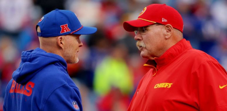 HC Sean McDermott, Buffalo Bills; HC Andy Reid, Kansas City Chiefs