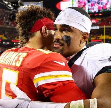 QB Patrick Mahomes, Kansas City Chiefs; QB Jalen Hurts, Philadelphia Eagles