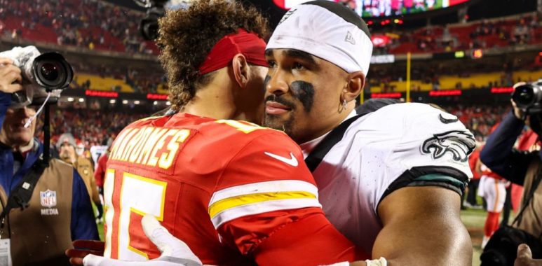 QB Patrick Mahomes, Kansas City Chiefs; QB Jalen Hurts, Philadelphia Eagles