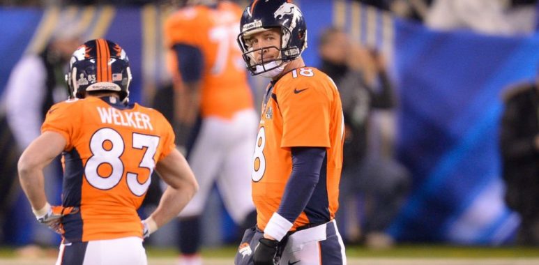 QB Peyton Manning con los Denver Broncos en el SB XLVIII