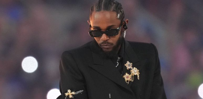 Kendrick Lamar en el Super Bowl NFL