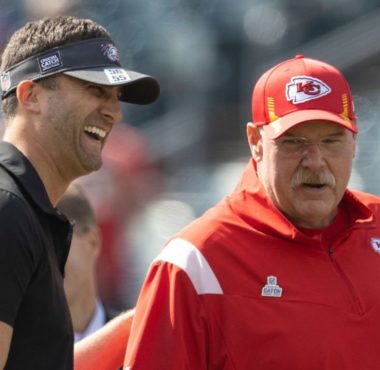 HC Nick Sirianni, Philadelphia Eagles; HC Andy Reid, Kansas City Chiefs