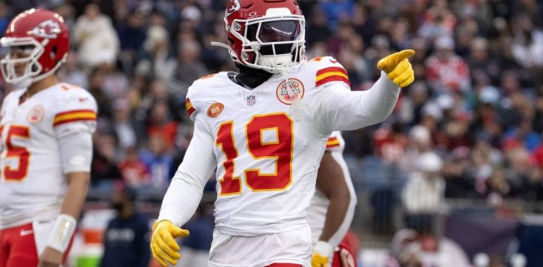 WR Kadarius Toney con los Kansas City Chiefs