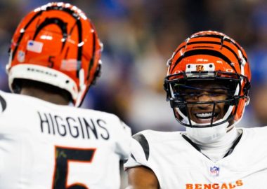 WR Tee Higgins y WR Ja'Marr Chase, Cincinnati Bengals