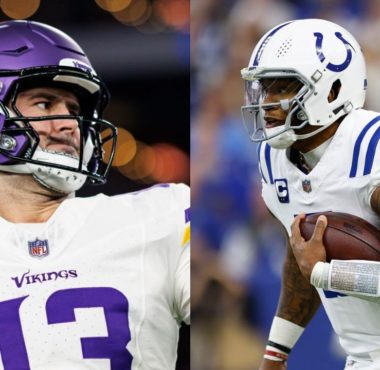 QB Daniel Jones con los Minnesota Vikings; QB Anthony Richardson, Indianapolis Colts