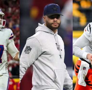 QB Josh Allen, Buffalo Bills; QB Dak Prescott, Dallas Cowboys; QB Joe Burrow, Cincinnati Bengals