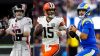 QB Kirk Cousins, Atlanta Falcons; QB Joe Flacco, Cleveland Browns; y QB Jimmy Garoppolo, Los Angeles Rams