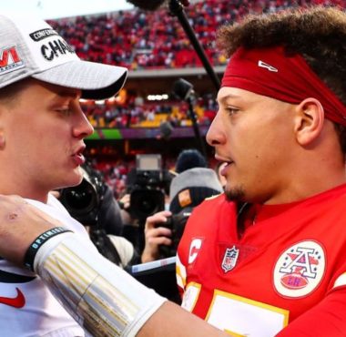QB Joe Burrow, Cincinnati Bengals; QB Patrick Mahomes, Kansas City Chiefs