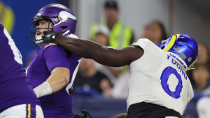 QB Sam Darnold, Minnesota Vikins; LB Byron Young, Los Angeles Rams