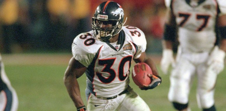 RB Terrell Davis con los Denver Broncos