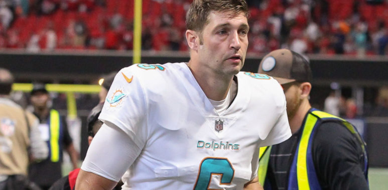 Jay Cutler, ex QB de los Miami Dolphins, Chicago Bears y Denver Broncos