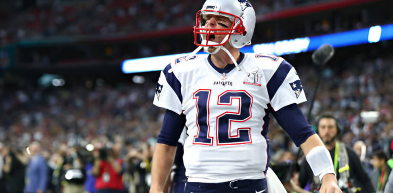 QB Tom Brady, New England Patriots en el SB LI