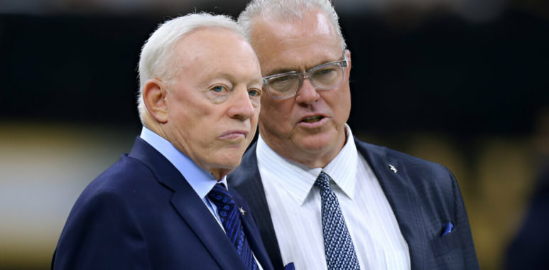 Jerry Jones (izquierda) y Stephen Jones (derecha), Dallas Cowboys