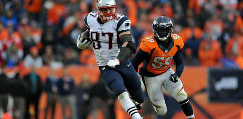 Rob Gronkowski en su tiempo con los New England Patriots