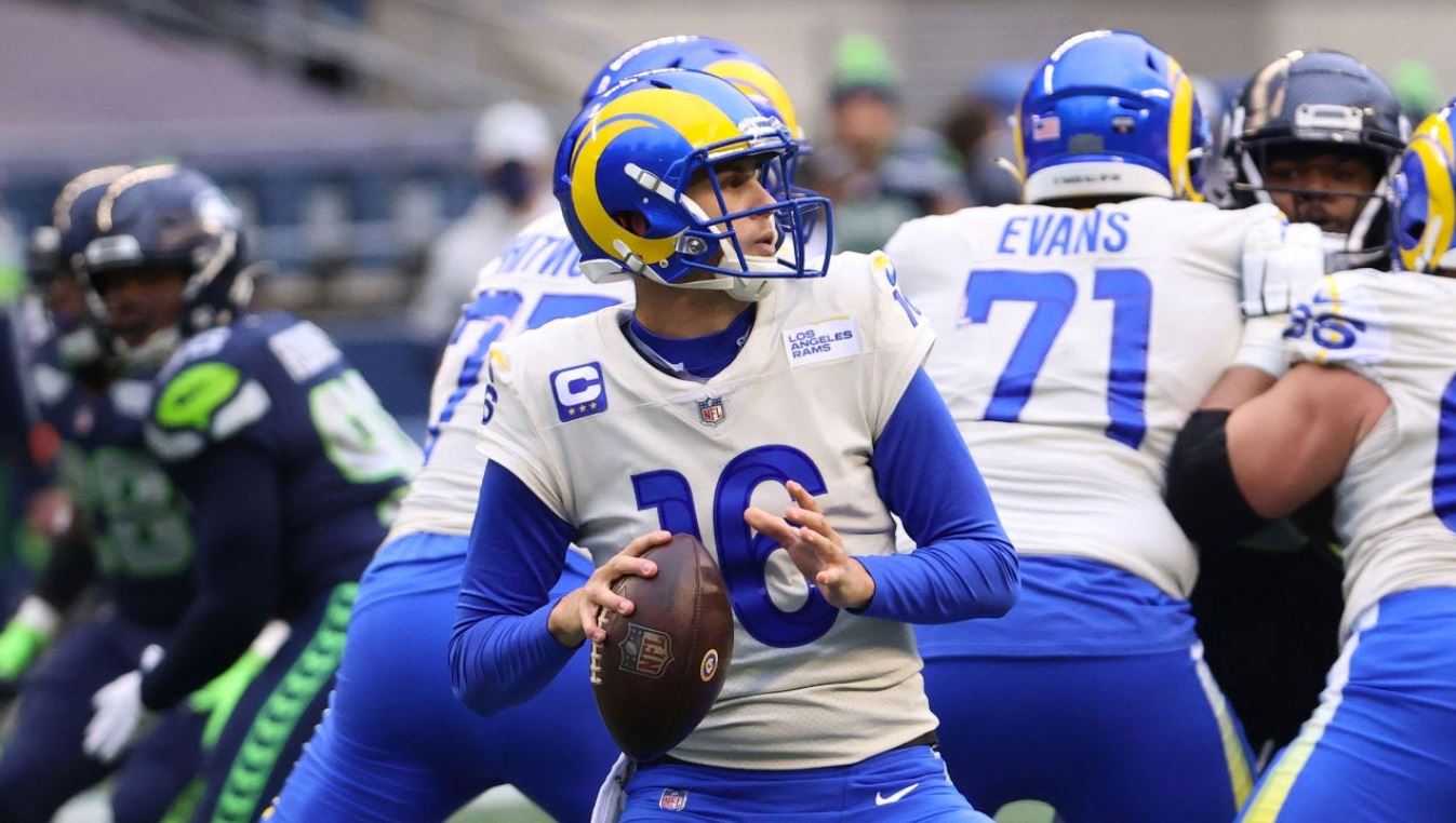 QB Jared Goff en su etapa con Los Angeles Rams