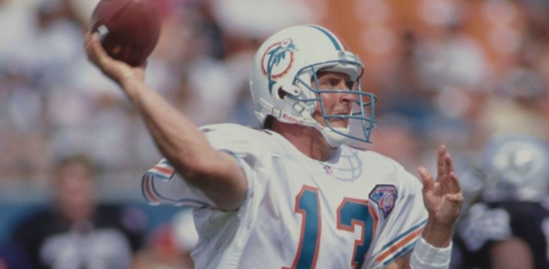 QB Dan Marino con los Miami Dolphins