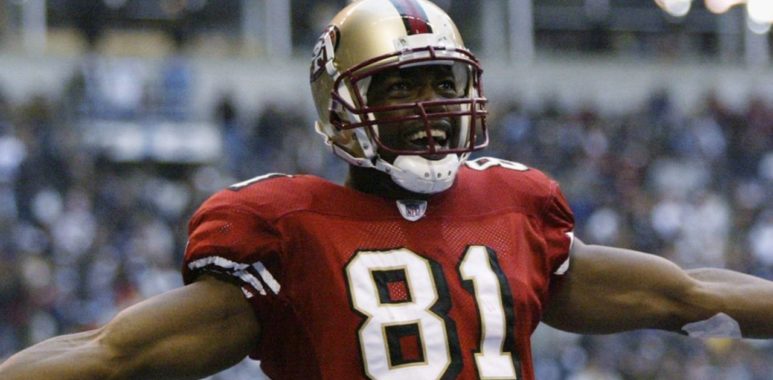 WR Terrell Owens con los San Francisco 49ers